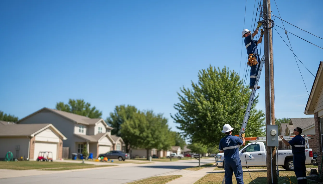 Residential electrician providing installation services in Choctaw, AR